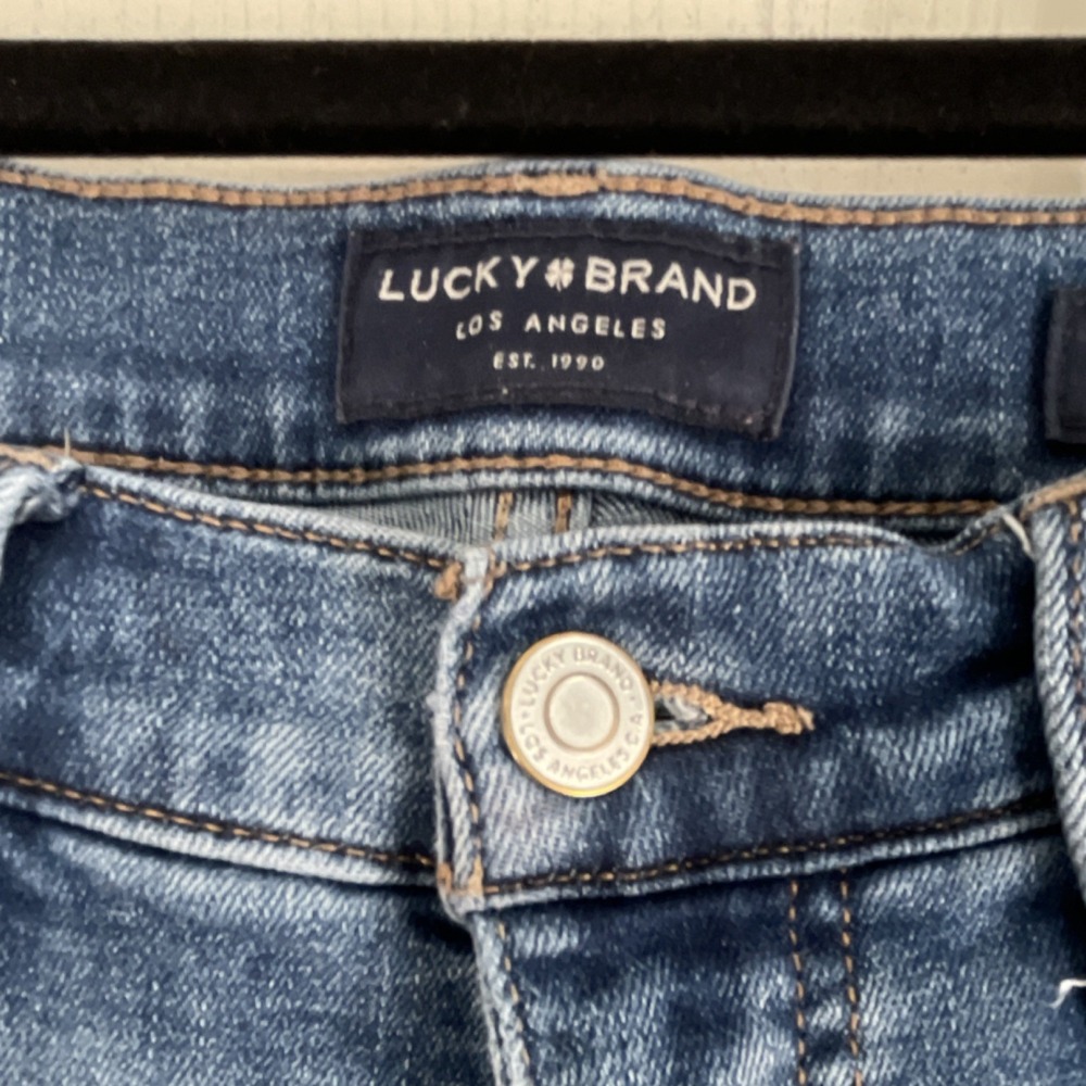 Lucky Brand Ava Mid Rise Skinny Ankle Jeans Blue Denim Stretch Women's 10 - Picture 2 of 15